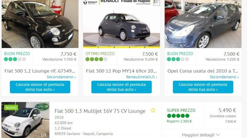 Auto usate, le italiane si vendono meglio delle tedesche