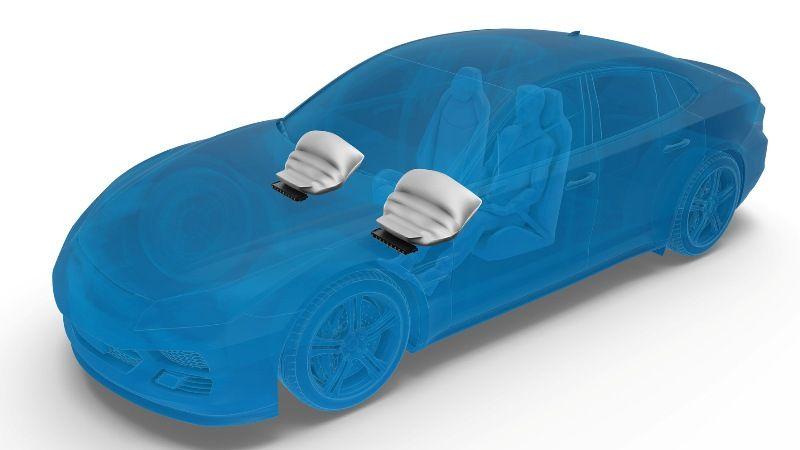 ZF, arriva l'airbag flessibile per le ginocchia che pesa il 30% in meno