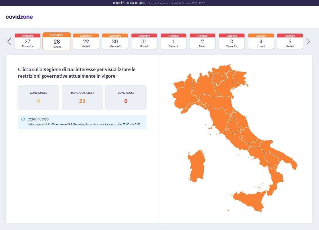 Covidzone: tutte le regole su restrizioni e DPCM in un clic