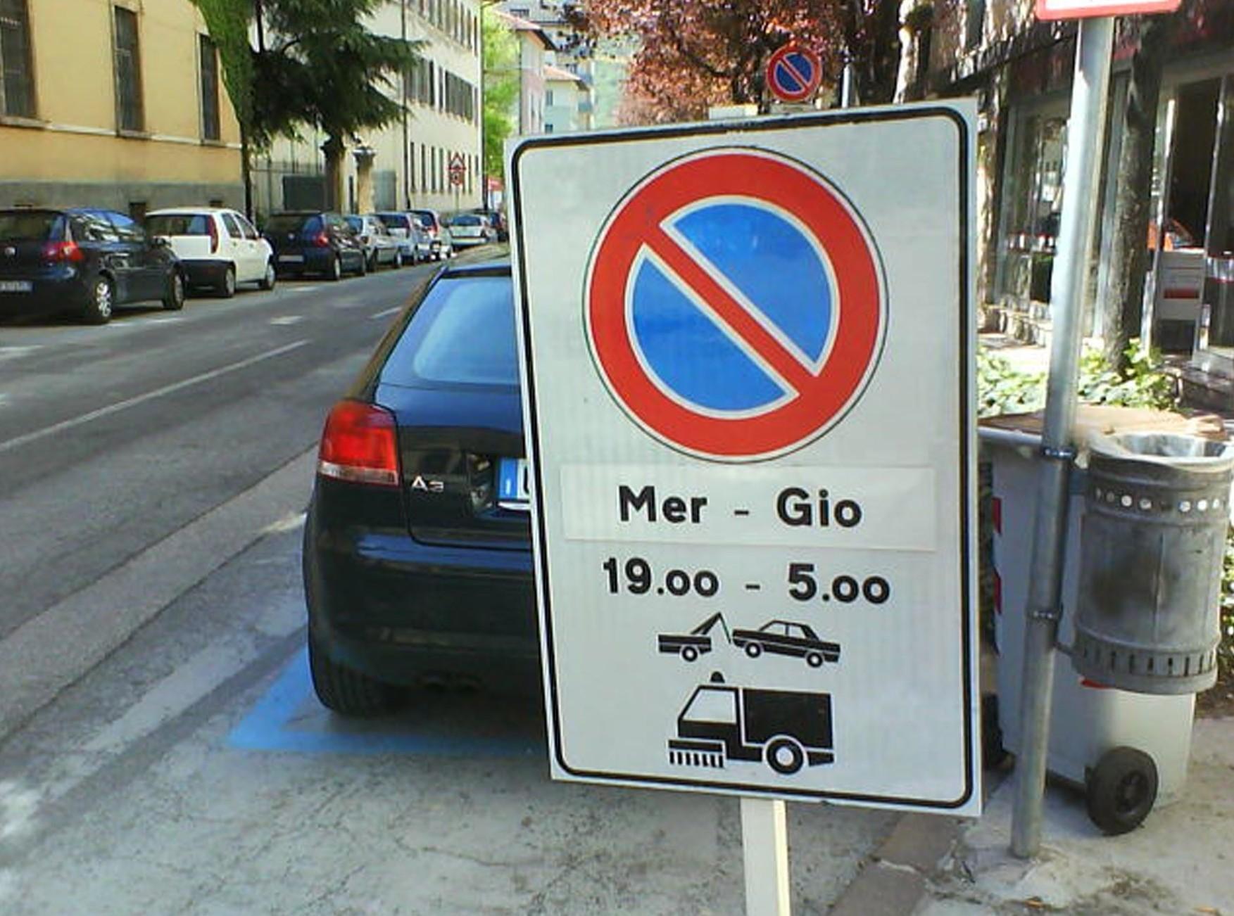 Divieto di sosta temporaneo