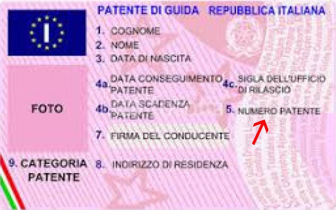 Numero della patente a cosa serve