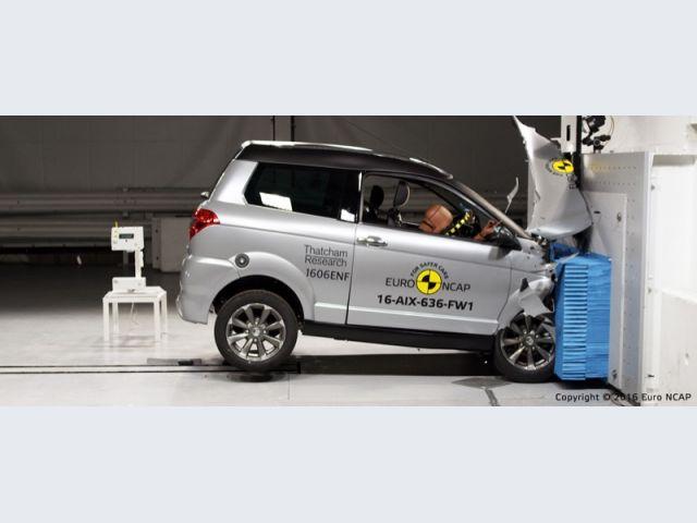Aixam Crossover GTR – Crash test frontale