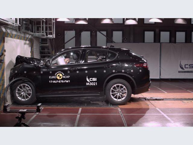 Alfa Romeo Stelvio – Crash test Euro NCAP – impatto frontale