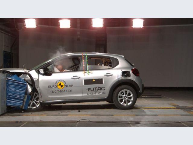 Citroen C3 – Crash test Euro NCAP – Crash test frontale offset