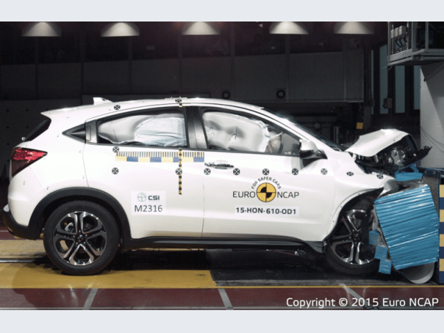 Honda HR-V – Crash test Euro NCAP – Impatto frontale offset