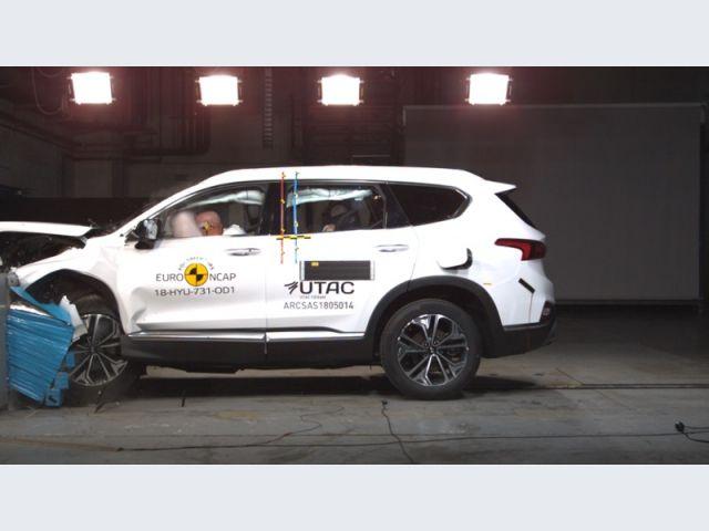 Hyundai Santa Fe – 2018 – Crash test Euro NCAP – Crash test offset