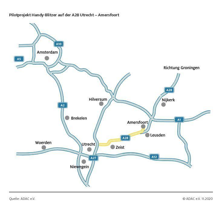Mappa autovelox contro il cellulare alla guida