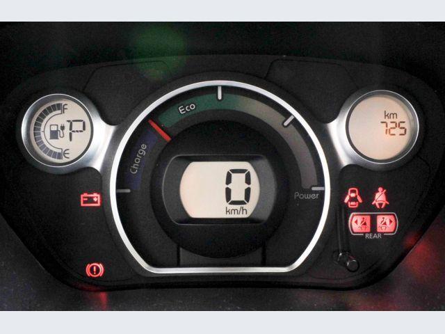 L'indicatore di carica di un'auto elettrica