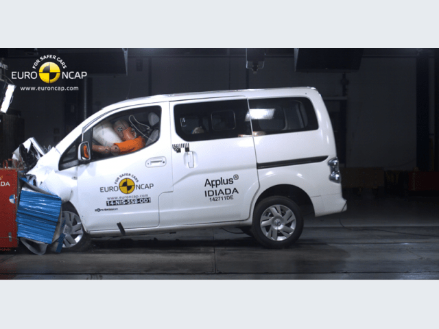 Nissan e-NV200 Evalia – Crash test frontale