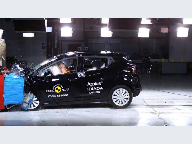 Nissan Micra – Crash test Euro NCAP – impatto offset