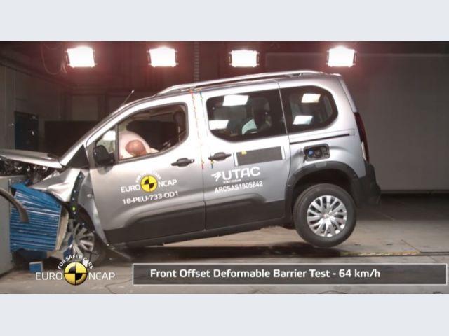 Peugeot Rifter – Crash test Euro NCAP – crash test offset