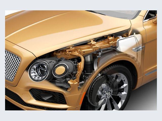 Il passaruota anteriore della Bentayga