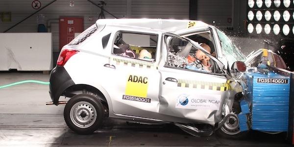 Crash test Global NCAP India: ancora zero sicurezza di serie