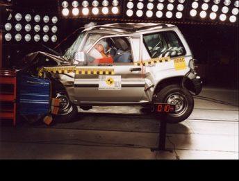 Crash Test Mitsubishi Pajero Pinin ,