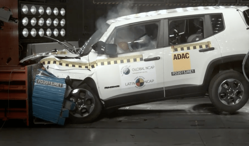 Crash test Latin NCAP: 5 stelle per la Jeep Renegade