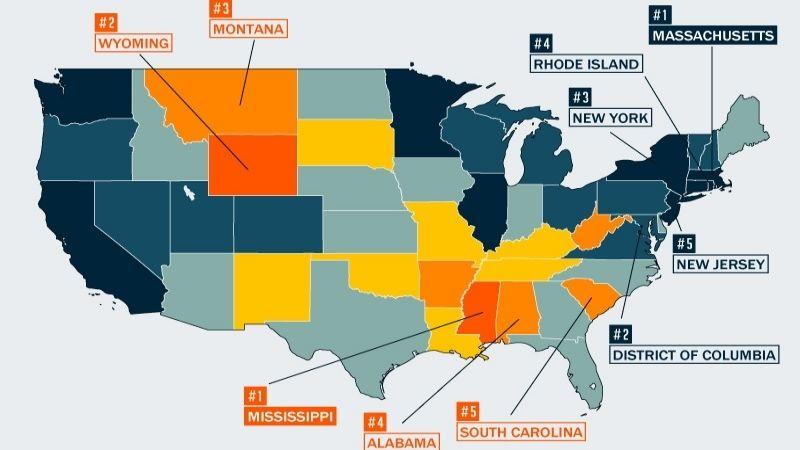 Incidenti stradali: la mappa degli Stati USA più a rischio