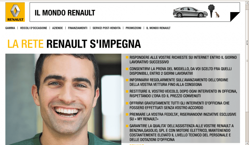 Renault promette «servizi eccellenti»