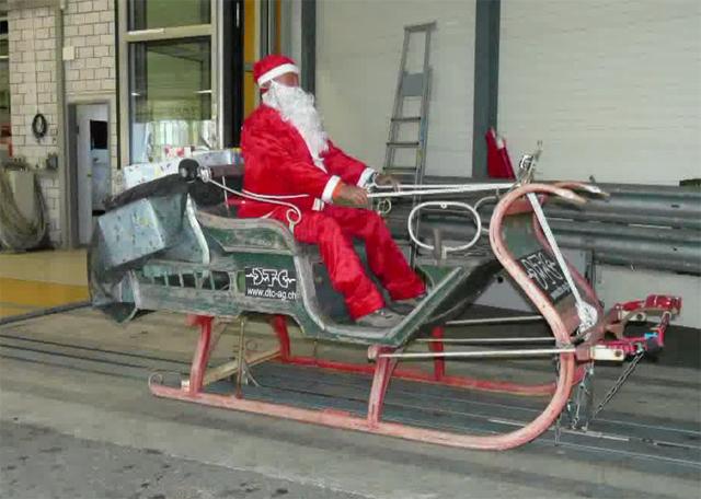 Il crash test DTC sulla slitta di Babbo Natale