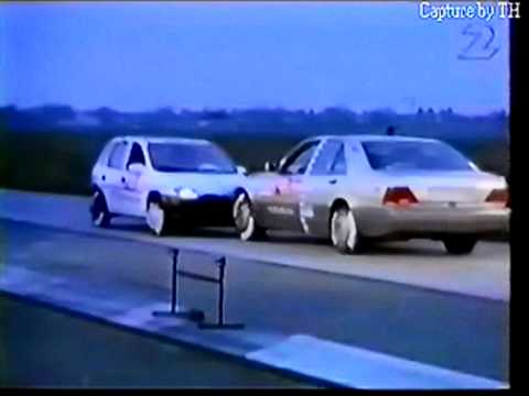 Crash Test Compatibilità: Opel Corsa contro Mercedes Classe S