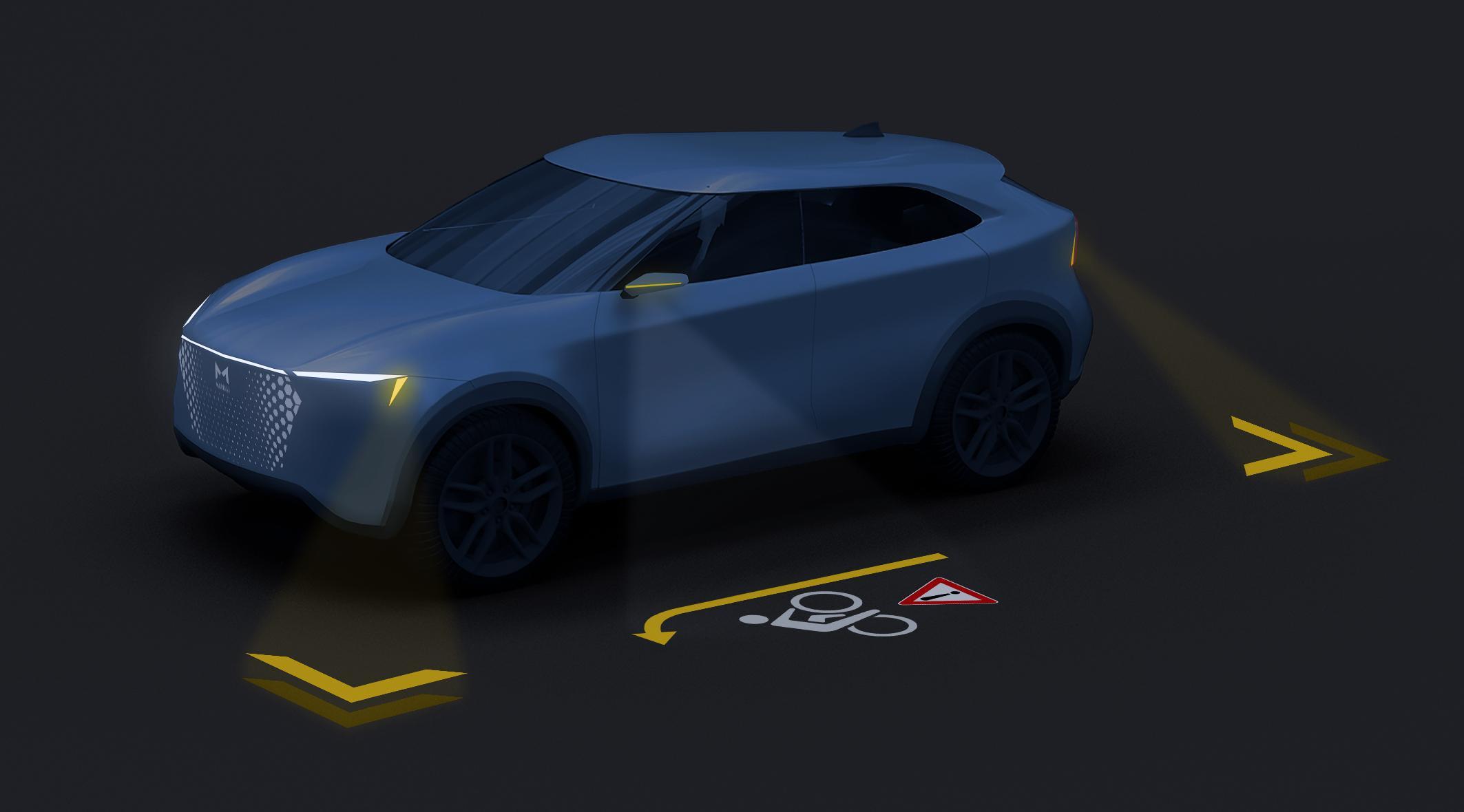 CES 2023: le auto comunicheranno con le luci agli altri veicoli