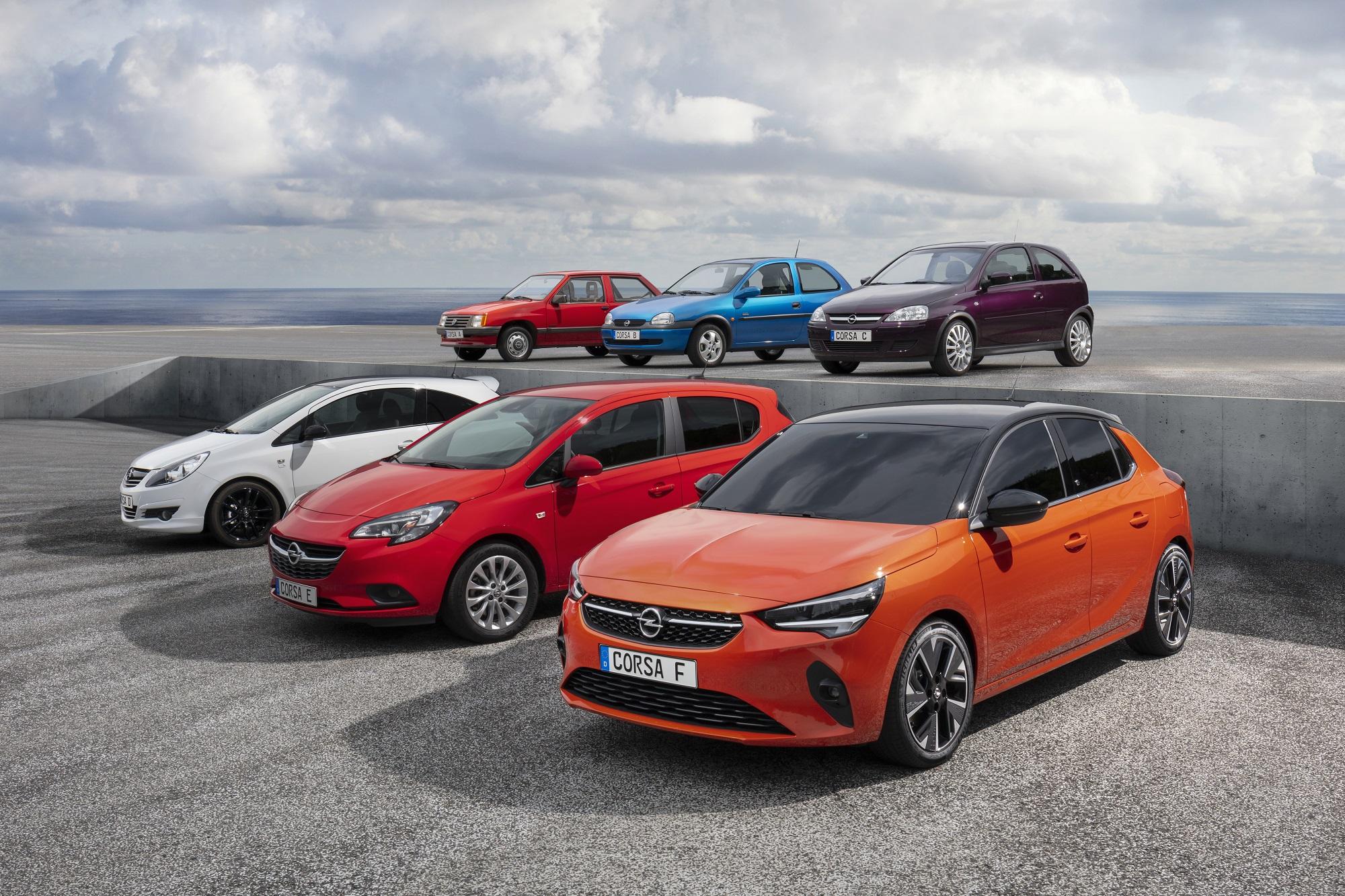 Opel Corsa compie 40 anni: le innovazioni più importanti in 6 generazioni