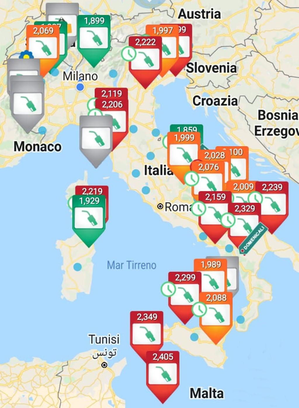 Pompe bianche dove sono