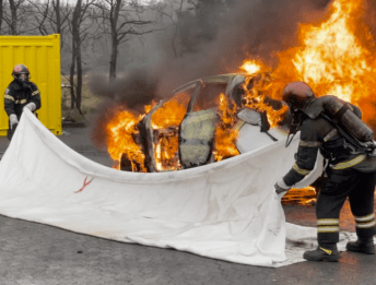 Coperta antincendio auto elettriche: come funziona FireIsolator