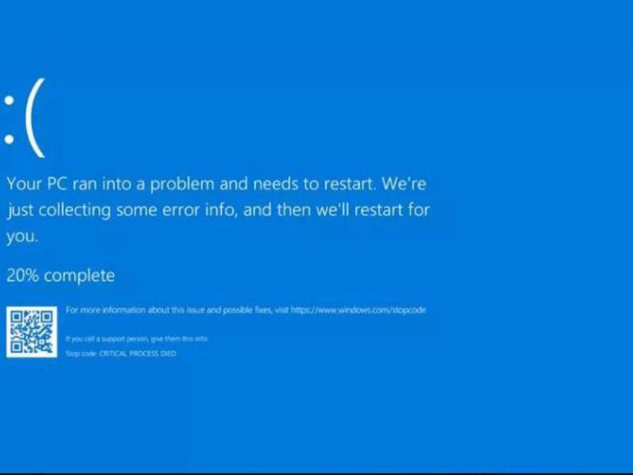 Guasto informatico Microsoft