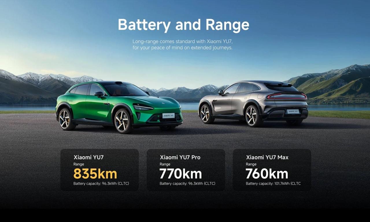 Xiaomi YU7: il nuovo SUV elettrico raccoglie 200 mila ordini in 3′