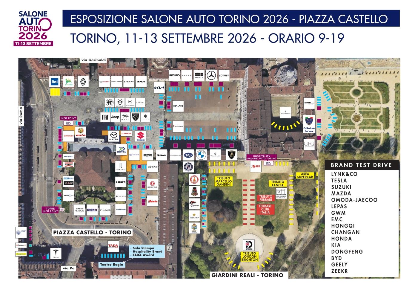 Mappa Salone di Torino 2026