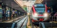 Treno stazione di Roma