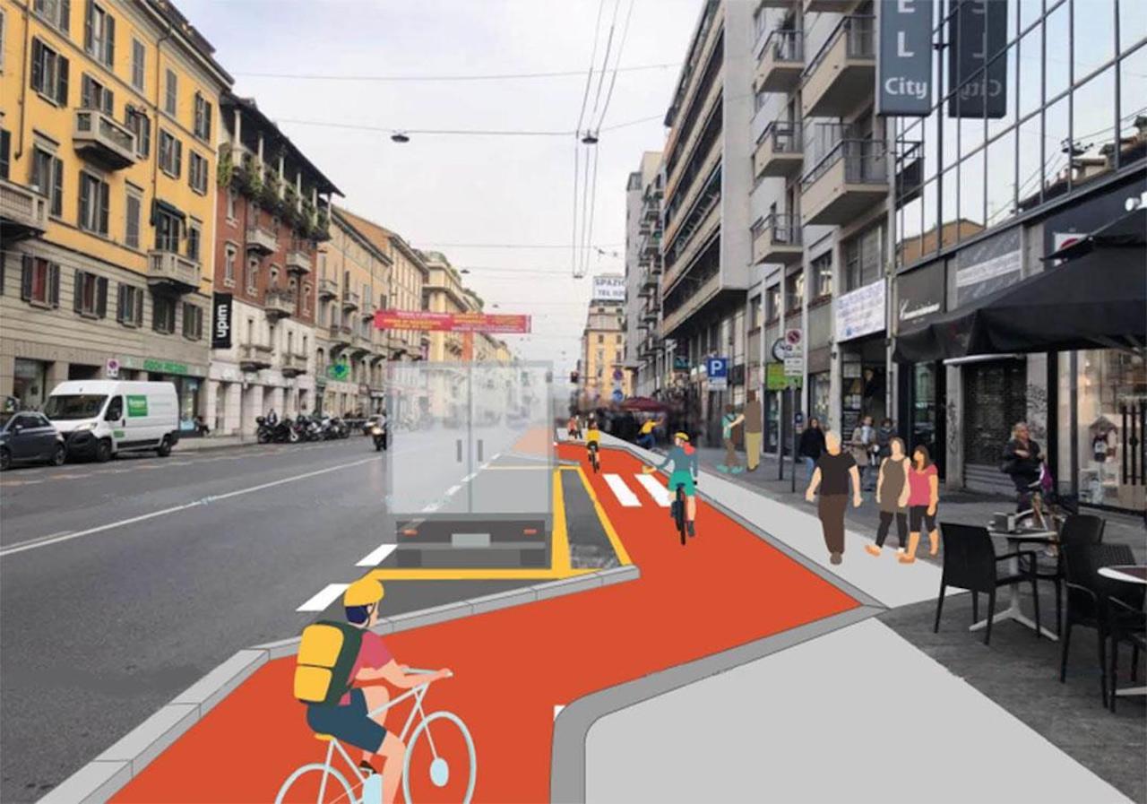 Milano con 565 km di piste ciclabili