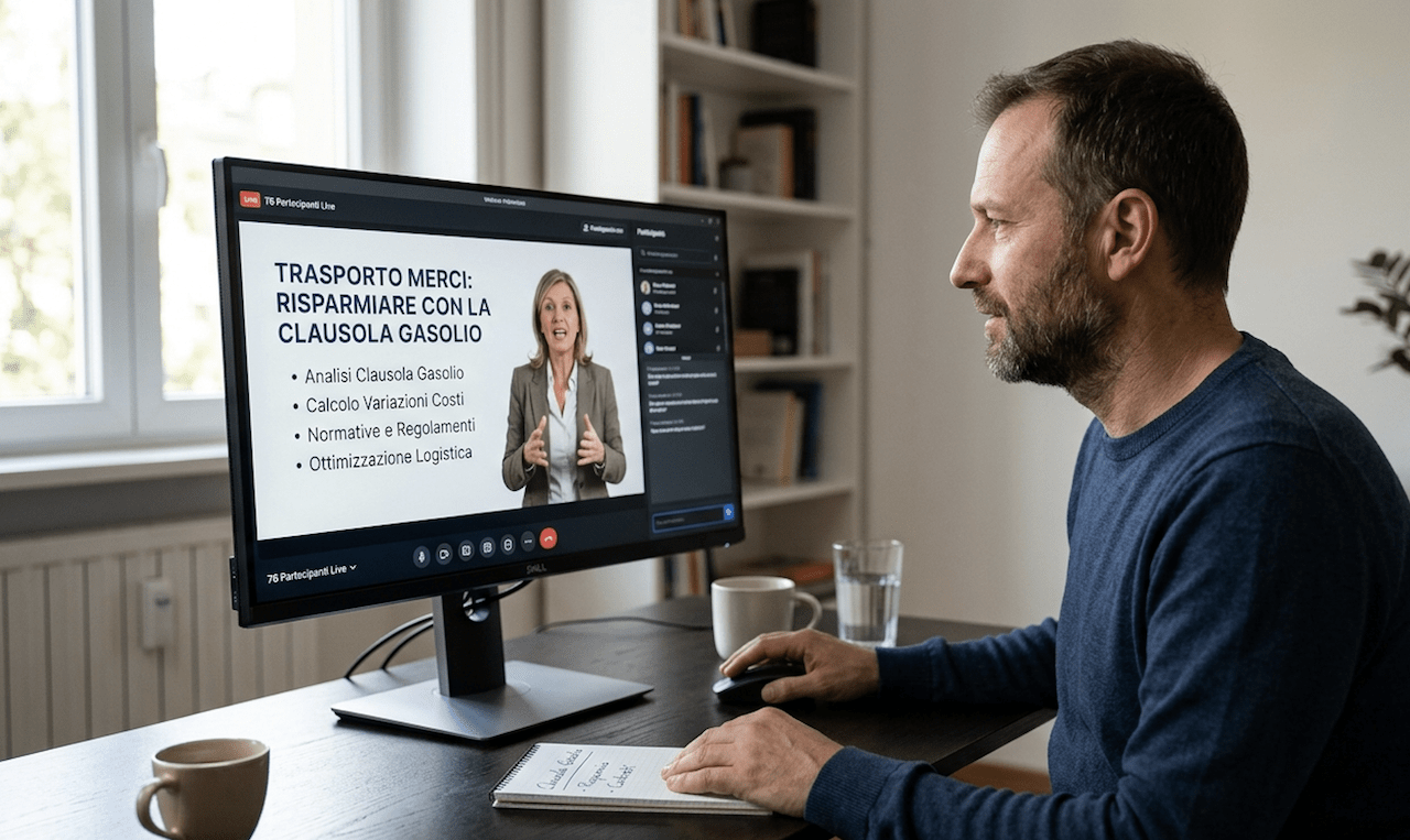 Trasporto merci il webinar per risparmiare con la clausola gasolio