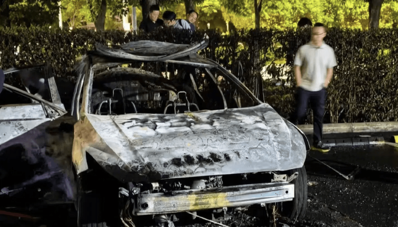 Fonte CarNewsChina MG5 a fuoco in Cina, secondo flop dopo il crash test ANCAP?