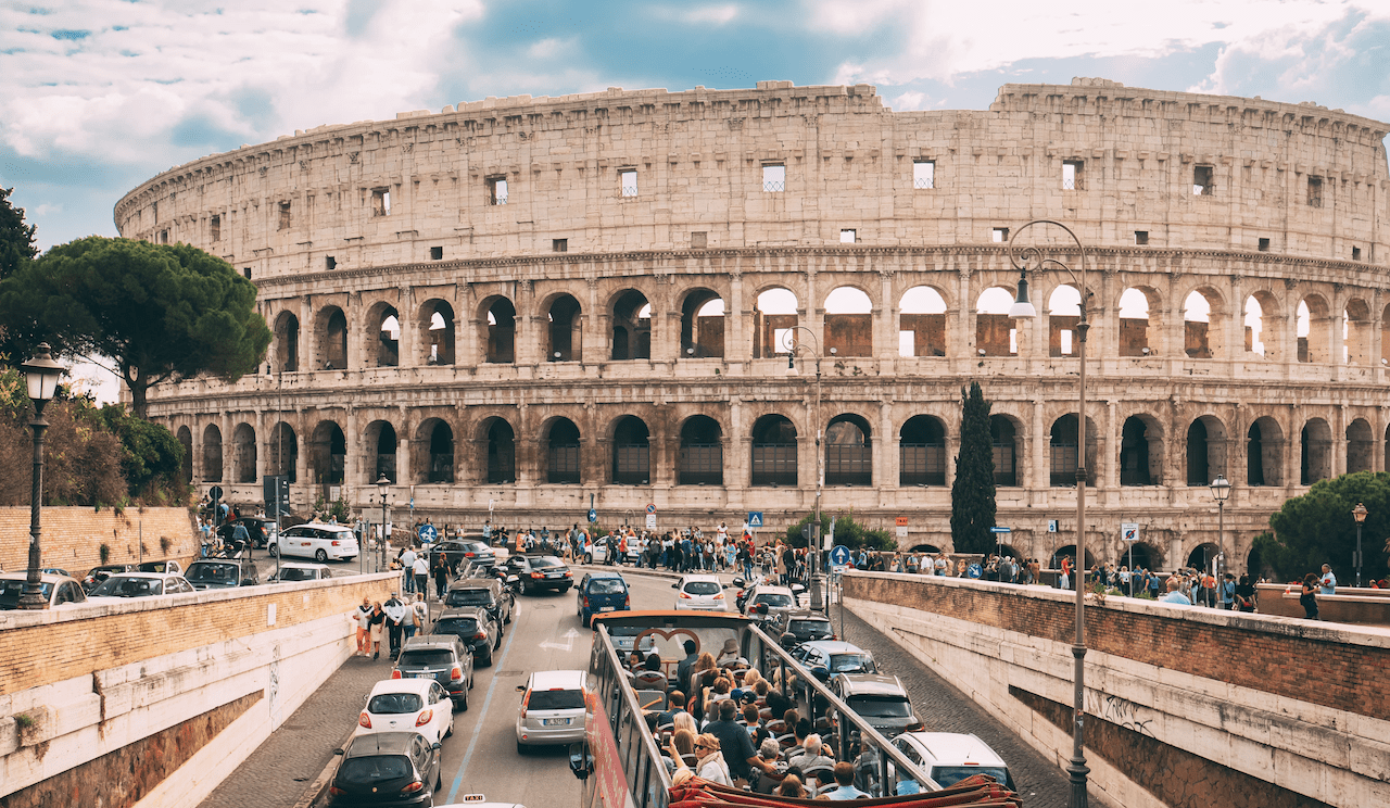 traffico al colosseo