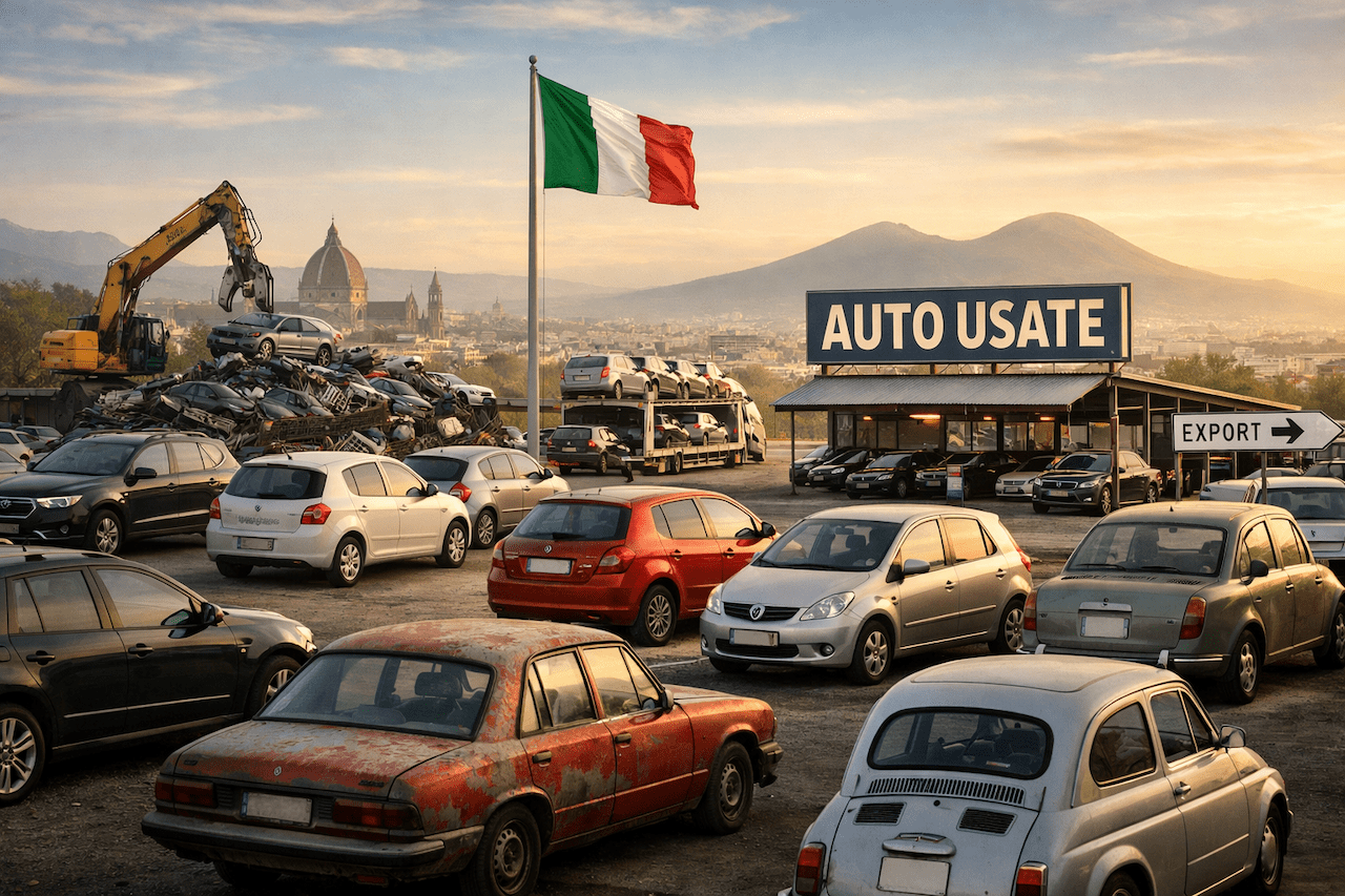 Auto usate -2,6% passaggi di proprietà a maggio 2026, mercato in affanno