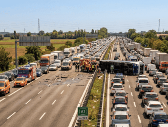 Incidente A1 oggi: 10 km di coda tra Reggio Emilia e Modena