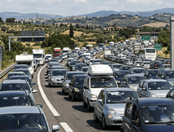 Incidente A1: coda di 6 km tra Orte e Diramazione Roma Nord