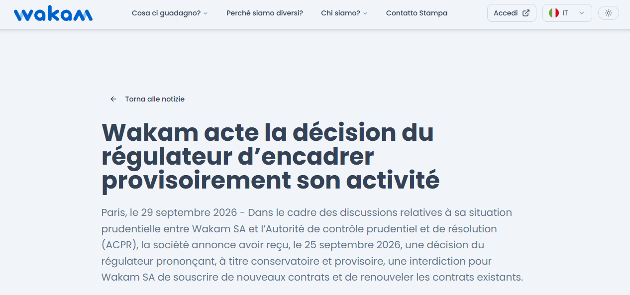 Sospensione Wakam