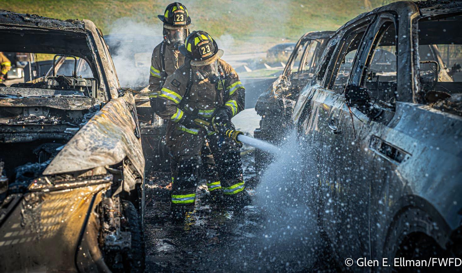 Spegnimento incendio auto elettriche Cadillac